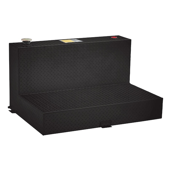 GLOSS BLACK 75-GALLON L-SHAPE ALUMINUM TRANSFER TANK